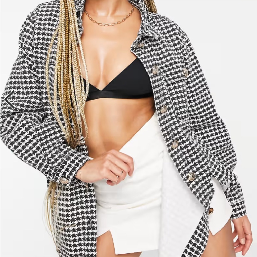 Houndstooth Shacket - image 3